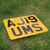Smallest legal printed motorcycle number plate with 7 digits