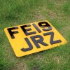 Smallest legal 4D motorcycle number plate with 7 digits