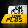 4D 3mm Import Number Plates For JDM Vehicles